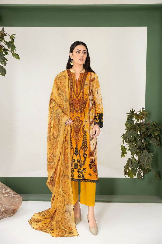 Johra Sumbal Embroidered Lawn 3pcs - Jotey