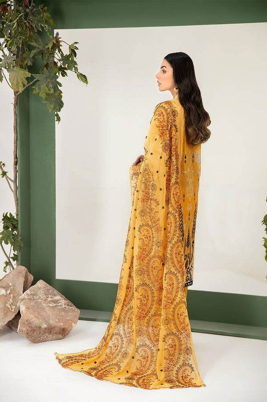 Johra Sumbal Embroidered Lawn 3pcs - Jotey