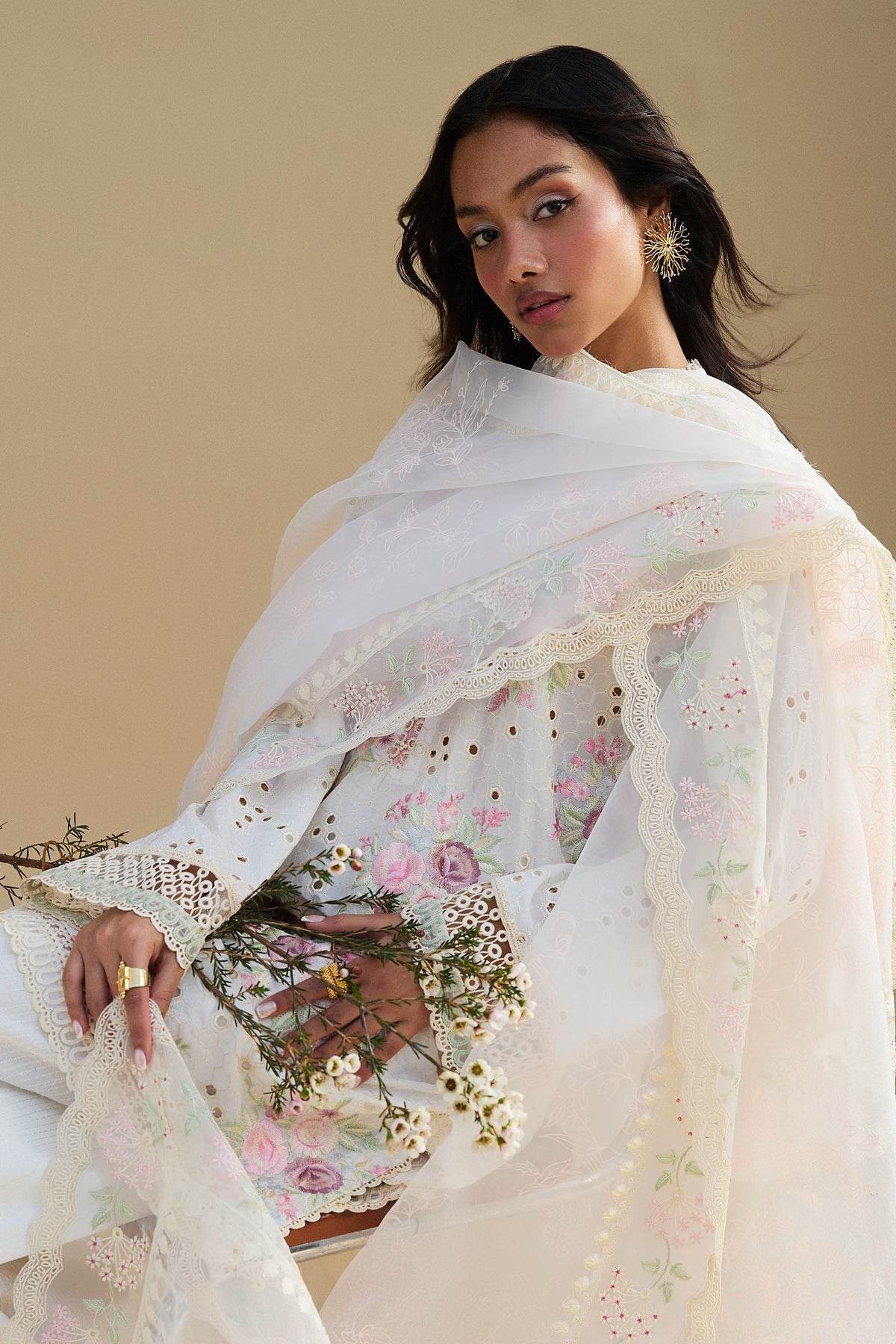 Zara Shahjahan Satori Embroidered Luxury Lawn Unstitched 3pcs - Jotey