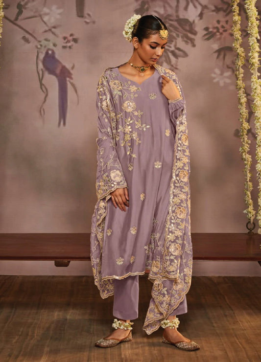 Kimora Dilbara Designer Unstitched 3pcs - Jotey