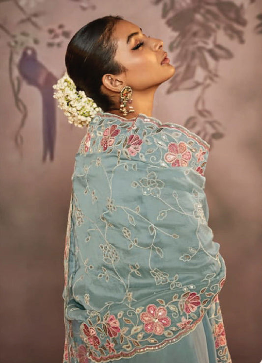 Kimora Dilbara Designer Unstitched 3pcs - Jotey