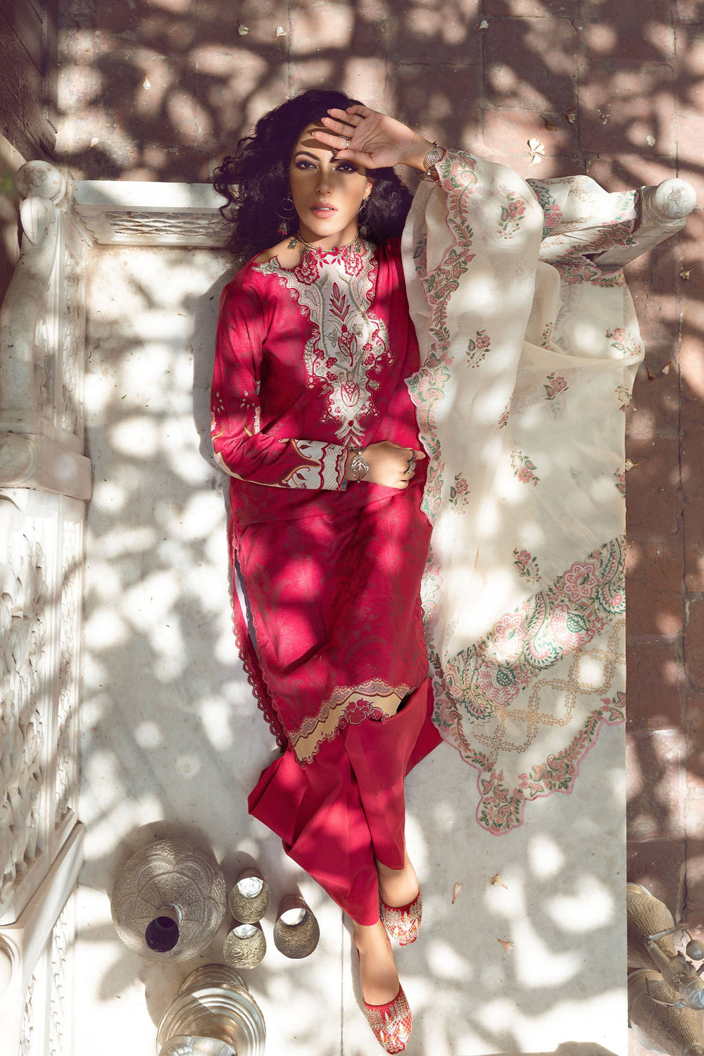 Kinaar Lawn by Sazia Hasan 3pcs - Jotey