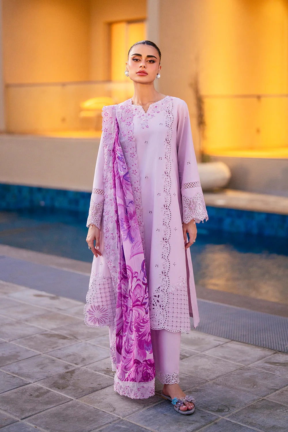 Azure Luxury Lawn'25 Unstitched Three Piece