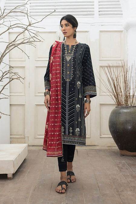 Lakhany Dareechay Summer Unstitched 3Pcs - Jotey