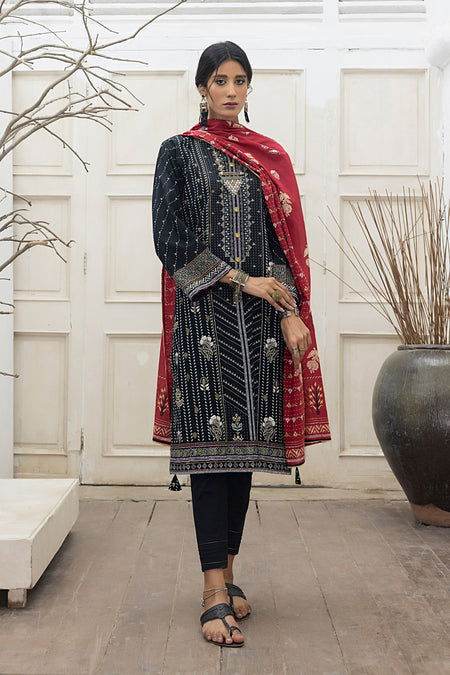 Lakhany Dareechay Summer Unstitched 3Pcs - Jotey