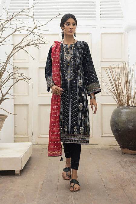 Lakhany Dareechay Summer Unstitched 3Pcs - Jotey