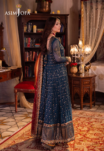 Asim Jofa Chandni Raatein Embroidered Unstitched Chiffon 3pcs