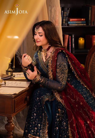 Asim Jofa Chandni Raatein Embroidered Unstitched Chiffon 3pcs