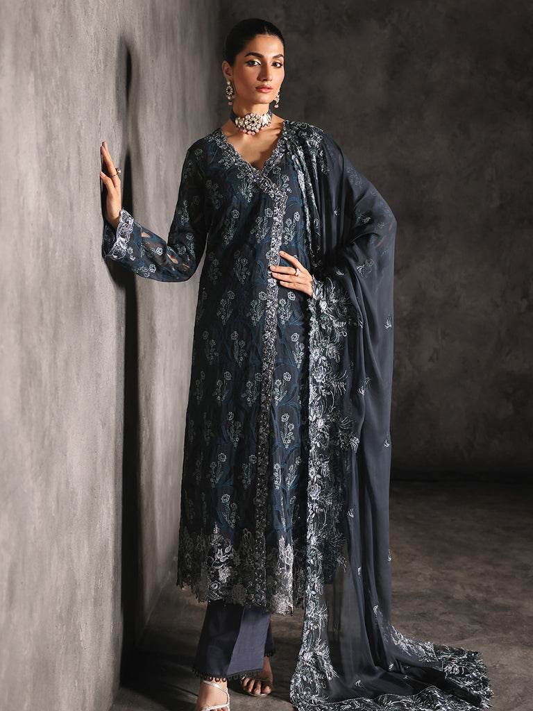 RAJBARI SAGE Formal Unstitched 4pcs - Jotey