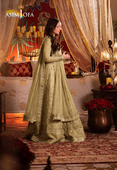Asim Jofa Chandni Raatein Embroidered Unstitched Chiffon 3pcs