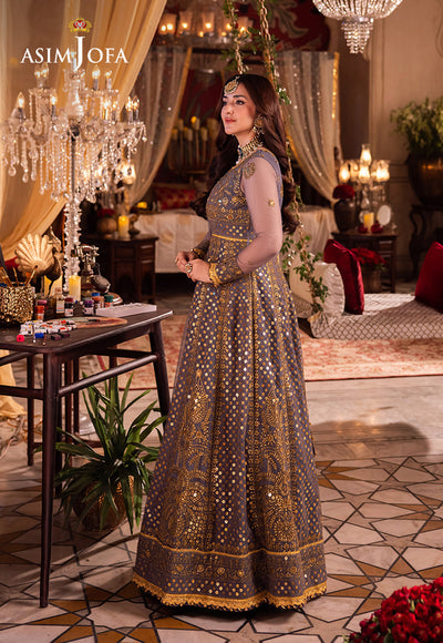 Asim Jofa Chandni Raatein Embroidered Unstitched Chiffon 3pcs