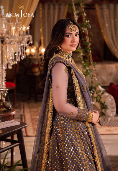 Asim Jofa Chandni Raatein Embroidered Unstitched Chiffon 3pcs