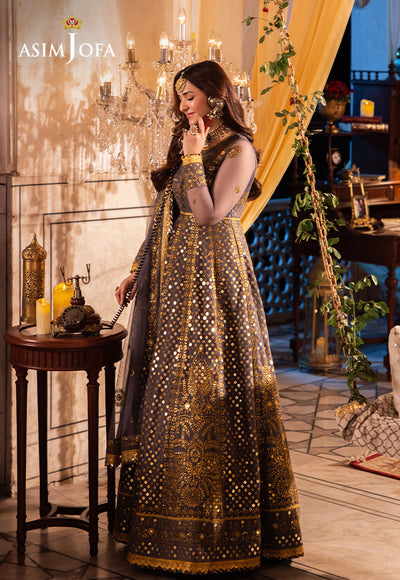 Asim Jofa Chandni Raatein Embroidered Unstitched Chiffon 3pcs
