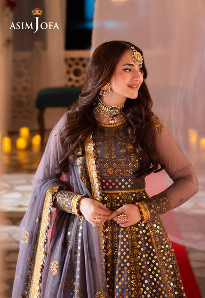 Asim Jofa Chandni Raatein Embroidered Unstitched Chiffon 3pcs