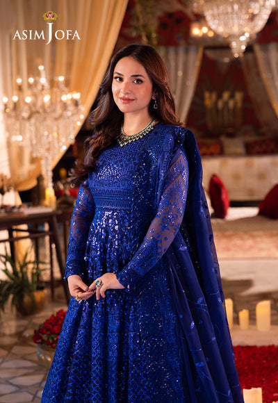 Asim Jofa Chandni Raatein Embroidered Unstitched Chiffon 3pcs
