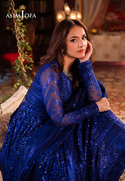Asim Jofa Chandni Raatein Embroidered Unstitched Chiffon 3pcs
