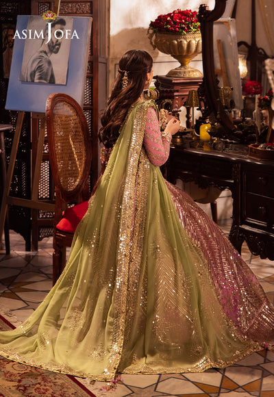 Asim Jofa Chandni Raatein Embroidered Unstitched Chiffon 3pcs