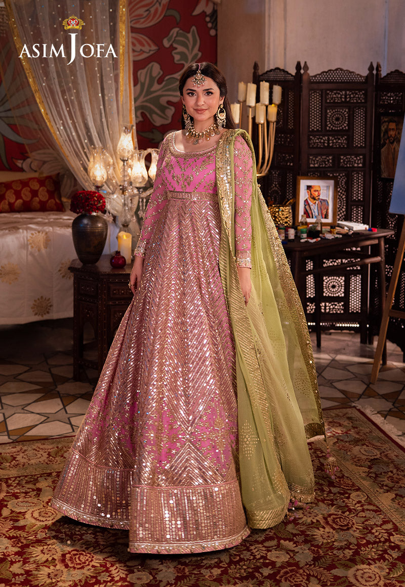 Asim Jofa Chandni Raatein Embroidered Unstitched Chiffon 3pcs