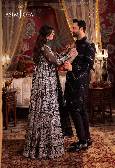 Asim Jofa Chandni Raatein Embroidered Unstitched Chiffon 3pcs