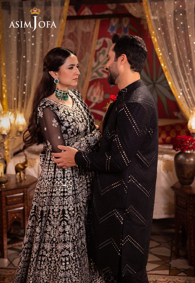 Asim Jofa Chandni Raatein Embroidered Unstitched Chiffon 3pcs