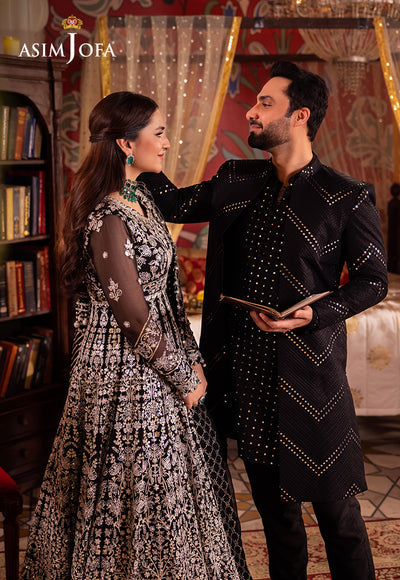 Asim Jofa Chandni Raatein Embroidered Unstitched Chiffon 3pcs