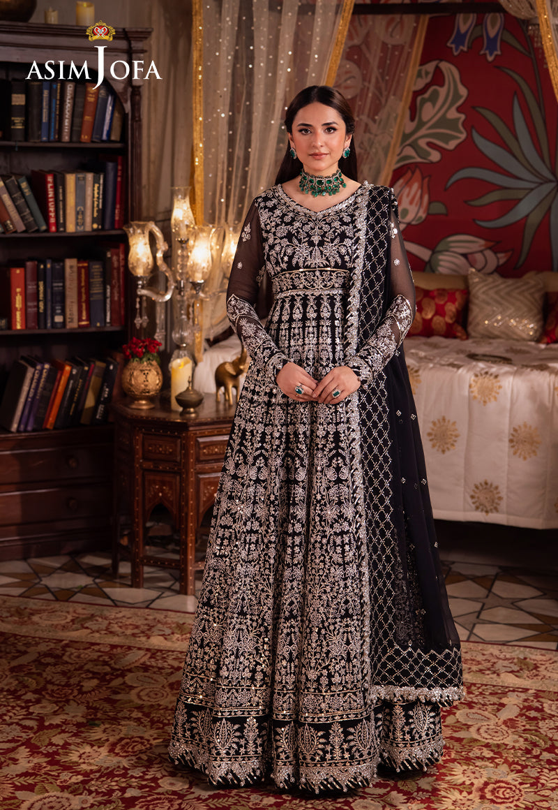 Asim Jofa Chandni Raatein Embroidered Unstitched Chiffon 3pcs