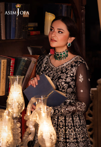 Asim Jofa Chandni Raatein Embroidered Unstitched Chiffon 3pcs