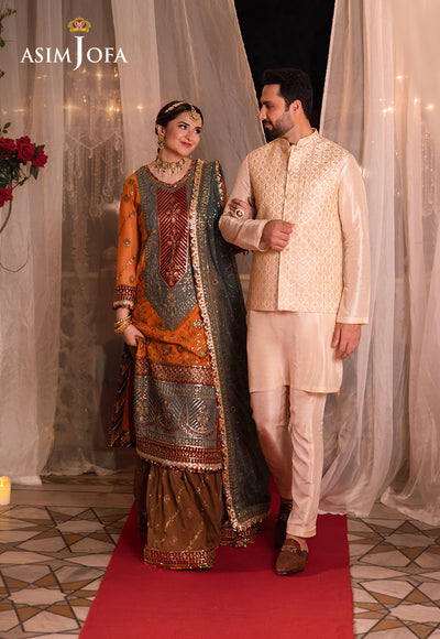 Asim Jofa Chandni Raatein Embroidered Unstitched Chiffon 3pcs