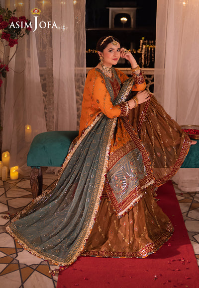 Asim Jofa Chandni Raatein Embroidered Unstitched Chiffon 3pcs