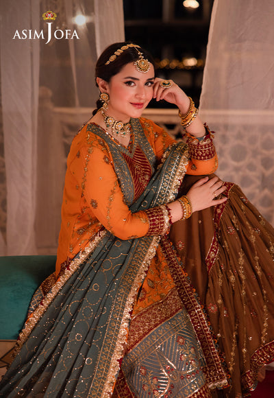 Asim Jofa Chandni Raatein Embroidered Unstitched Chiffon 3pcs