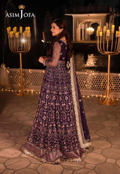 Asim Jofa Chandni Raatein Embroidered Unstitched Chiffon 3pcs
