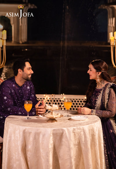 Asim Jofa Chandni Raatein Embroidered Unstitched Chiffon 3pcs