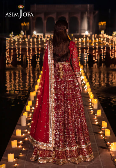 Asim Jofa Chandni Raatein Embroidered Unstitched Chiffon 3pcs