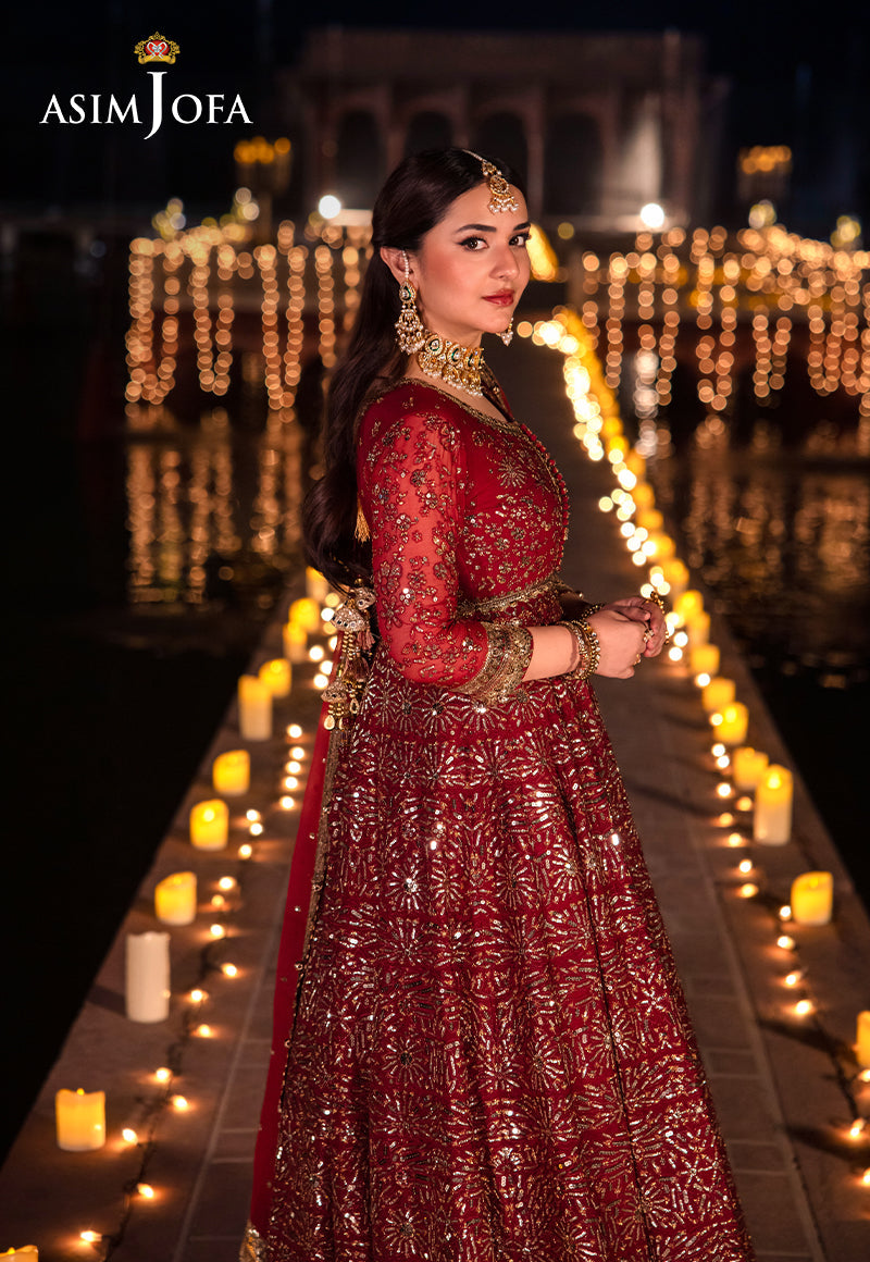 Asim Jofa Chandni Raatein Embroidered Unstitched Chiffon 3pcs