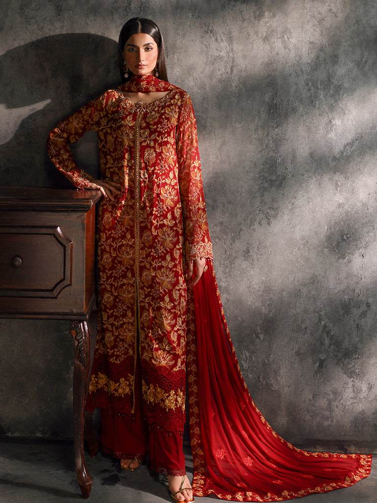RAJBARI SAGE Formal Unstitched 4pcs - Jotey