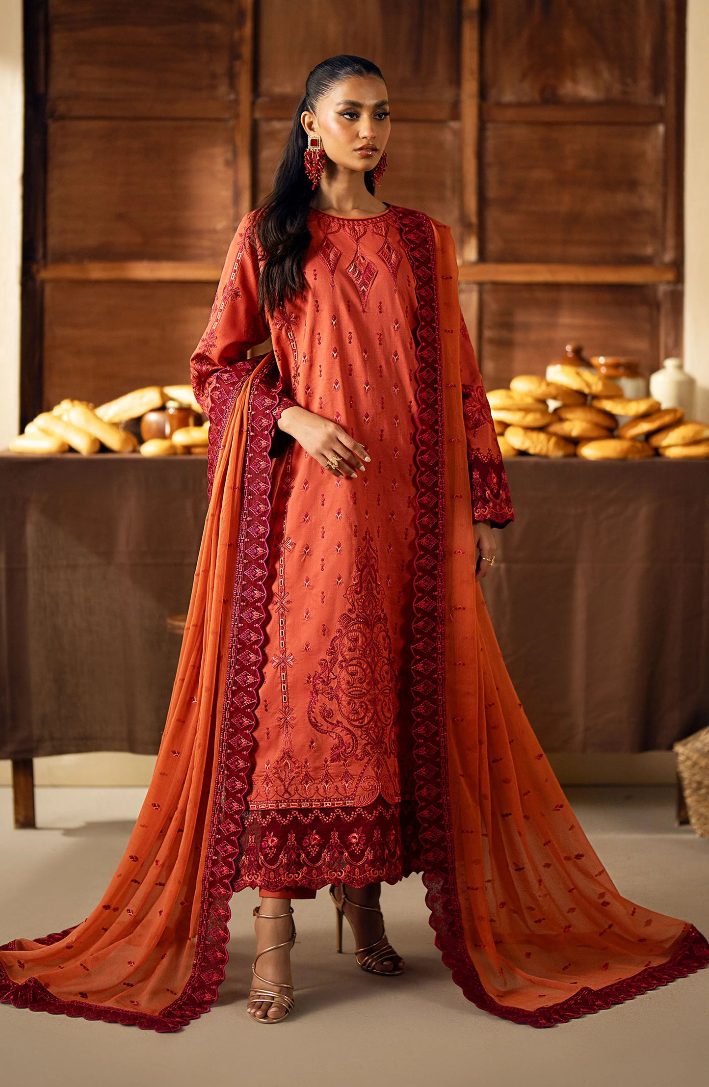 Maryum & Maria Eid Ul Azha Chapter One Luxury Lawn 3pcs - Jotey
