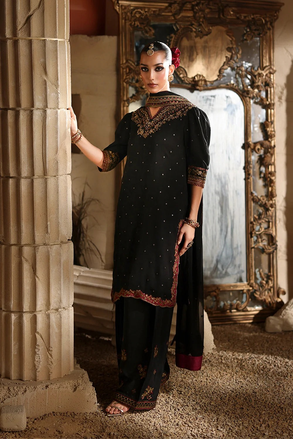 Azure Luxe 2025 Embroidered Chiffon Unstitched 3 Piece