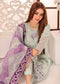 Maah Rang By Bin Hameed Luxury Chiffon Semi Stitched 3pcs - Jotey