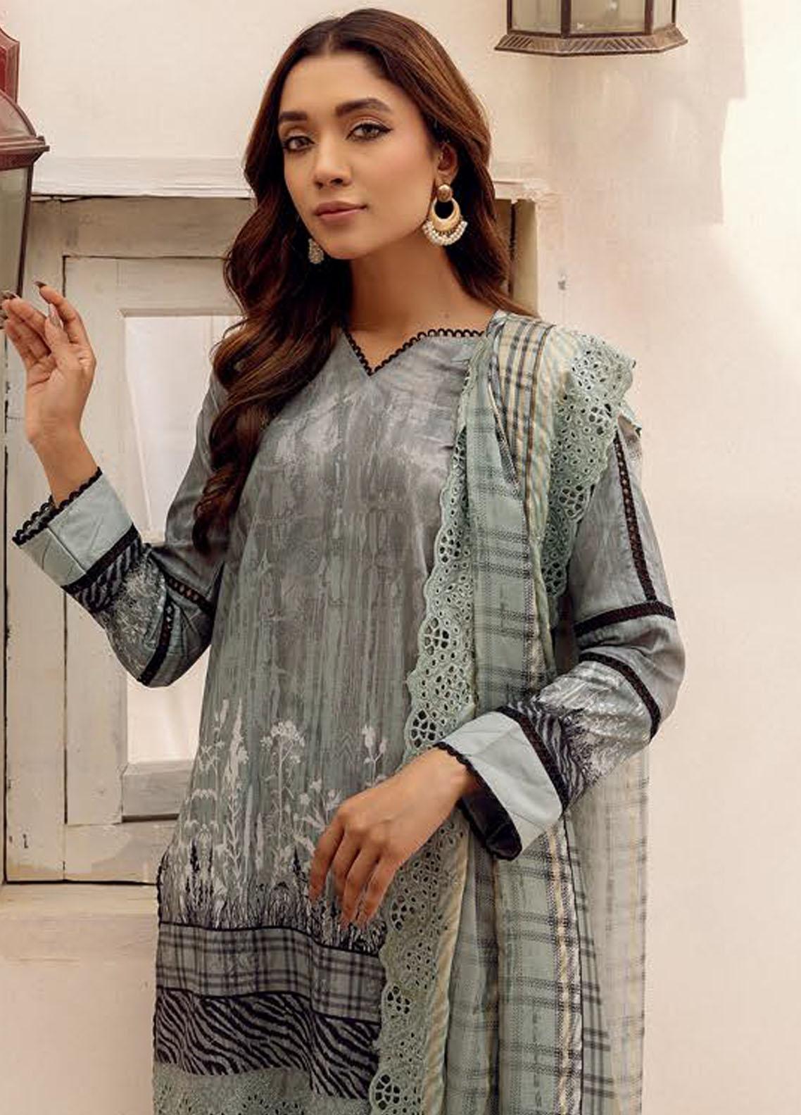 Mahee's by Riaz Arts Embroidered Lawn 3Pcs - Jotey