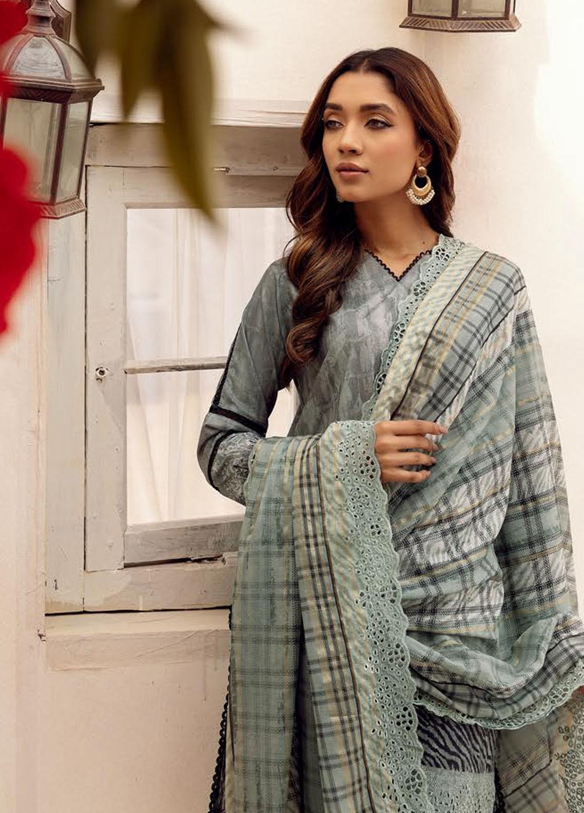 Mahee's by Riaz Arts Embroidered Lawn 3Pcs - Jotey
