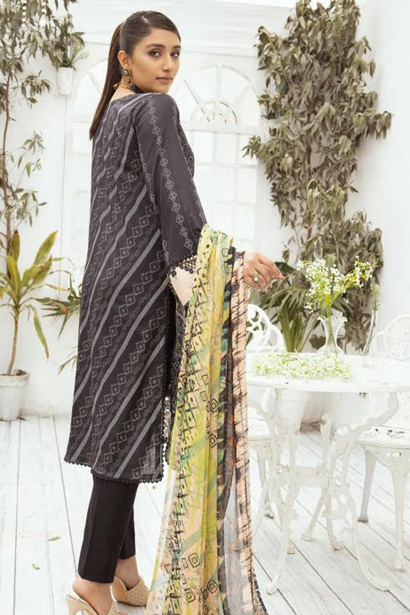 Mahee's by Riaz Arts Printed Chikankari 3Pcs Jotey