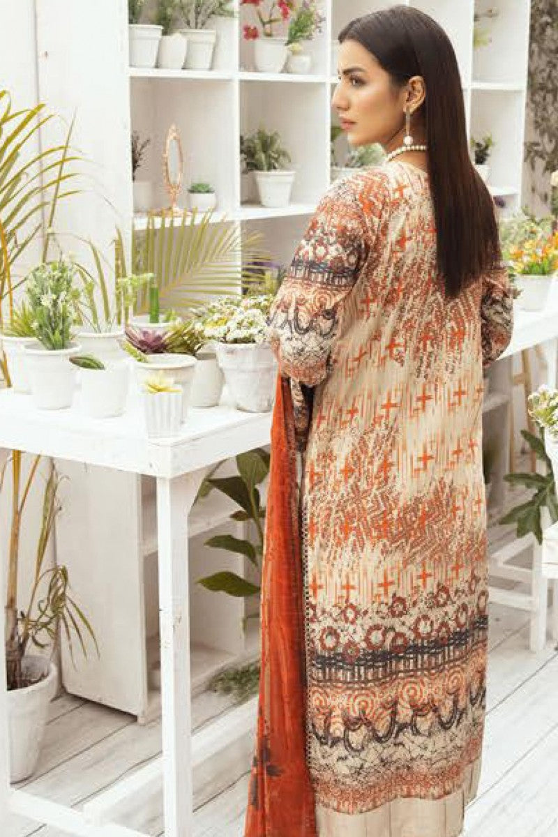 Mahee's by Riaz Arts Printed Chikankari 3Pcs Jotey