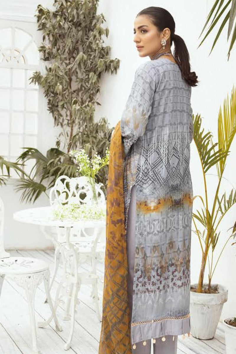 Mahee's by Riaz Arts Printed Chikankari 3Pcs Jotey