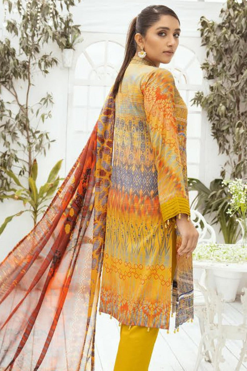 Mahee's by Riaz Arts Printed Chikankari 3Pcs Jotey