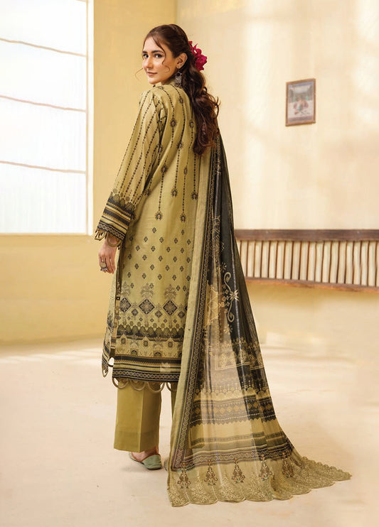 Mahees Ghazal Embroidered Lawn Unstitched 3pcs