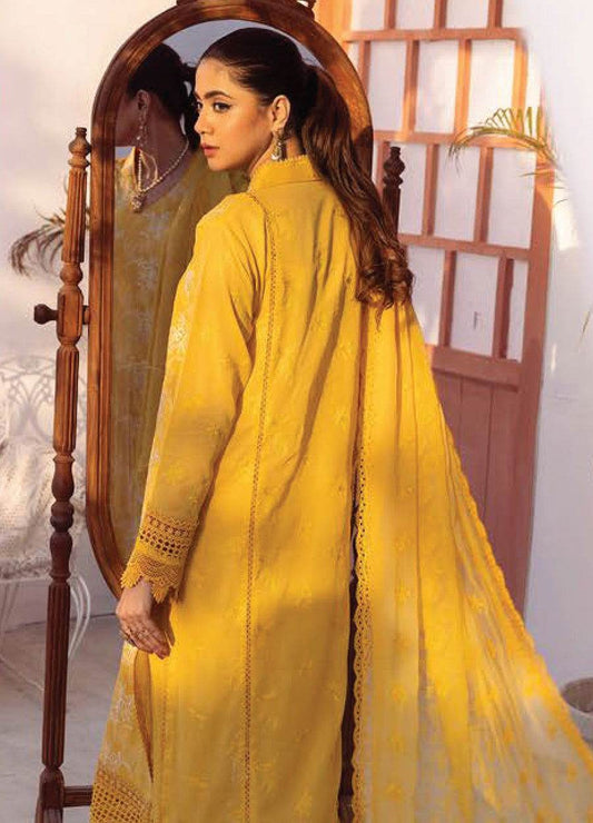 Mahees Exclusive Elegant Embroidered Swiss Voile 3Pcs - Jotey