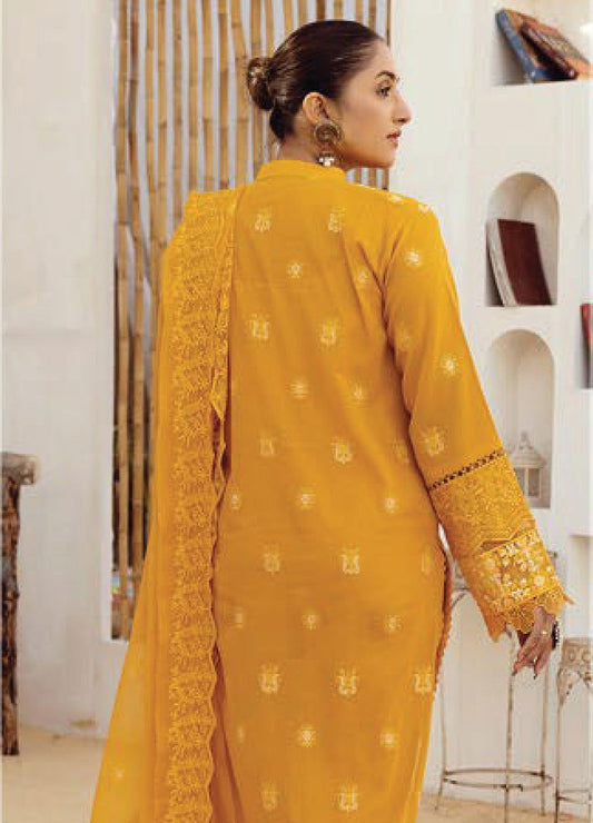 Mahees Exclusive Embroidered Swiss Lawn 3Pcs - Jotey