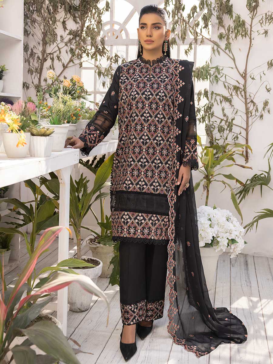 Majestic By Aalaya Vol- 01 Unstitched 3Pcs - Jotey