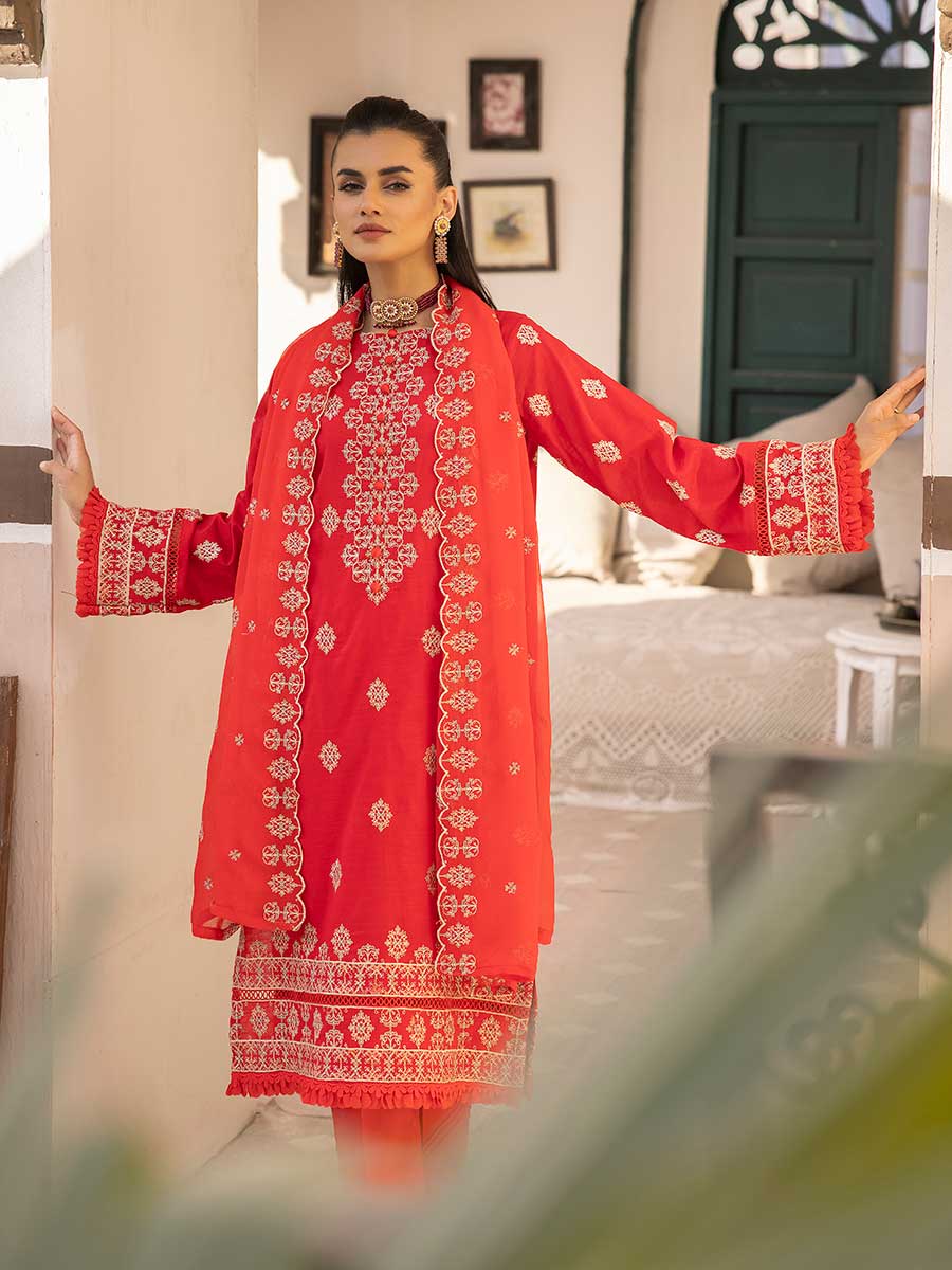 Majestic By Aalaya Vol- 01 Unstitched 3Pcs - Jotey