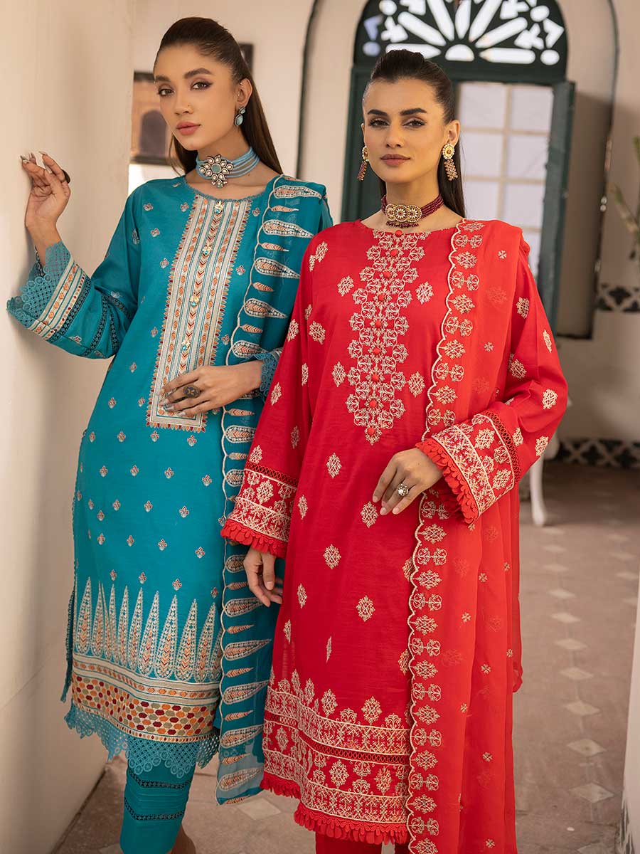 Majestic By Aalaya Vol- 01 Unstitched 3Pcs - Jotey